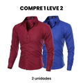 Camisa Social Masculina Merlani (Compre 1 Leve 2)