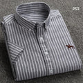 Camisa Masculina Listrada Manga Curta