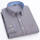 Camisa Masculina Mini Xadrez Manga Longa