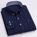 Camisa Masculina Soft Listrada Manga Longa
