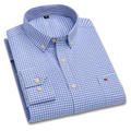 Camisa Masculina Mini Xadrez Manga Longa